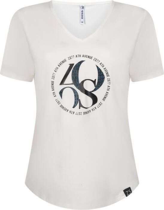 Zoso Offwhite T shirt print