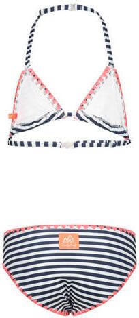 29FT gestreepte triangel bikini donkerblauw wit Meisjes Polyester Streep 128-134 - Foto 2