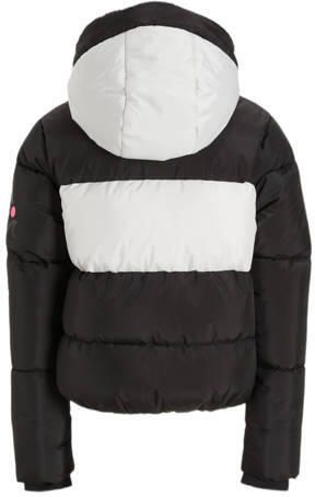 29FT ski-jack Neva zwart wit Skijack Meisjes Polyester Capuchon 116 - Foto 4