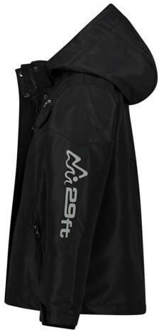 29FT ski-jas zwart Skijack Jongens Gerecycled polyester (duurzaam) Capuchon 152-158 - Foto 4