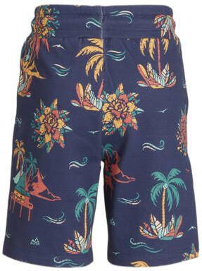 29FT sweatshort met all over print donkerblauw Korte broek Jongens Katoen 152 - Foto 2