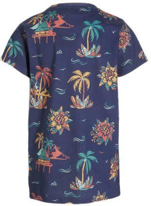 29FT T-shirt met all over print donkerblauw Jongens Katoen Ronde hals All over print 116 - Foto 2