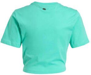 29FT T-shirt met printopdruk turquoise Blauw Meisjes Katoen Ronde hals 140 - Foto 2