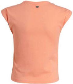 29FT T-shirt met tekstopdruk oranje Meisjes Katoen Ronde hals Tekst 128 - Foto 2