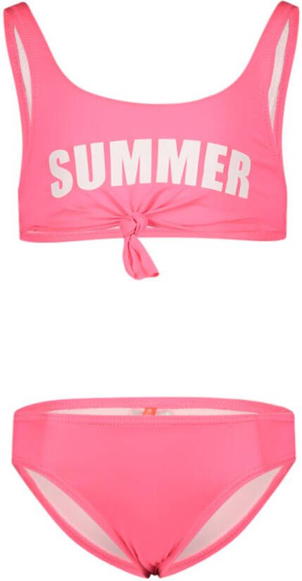 29FT crop bikini roze Rood Meisjes Polyester Printopdruk 116-122