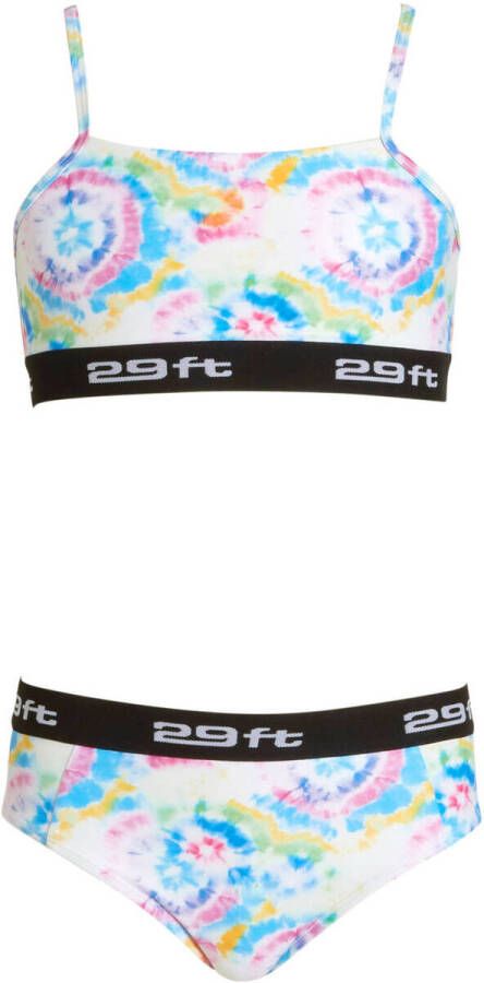 29FT tie-dye crop bikini Mel blauw roze Meisjes Polyester Tie-dye 116