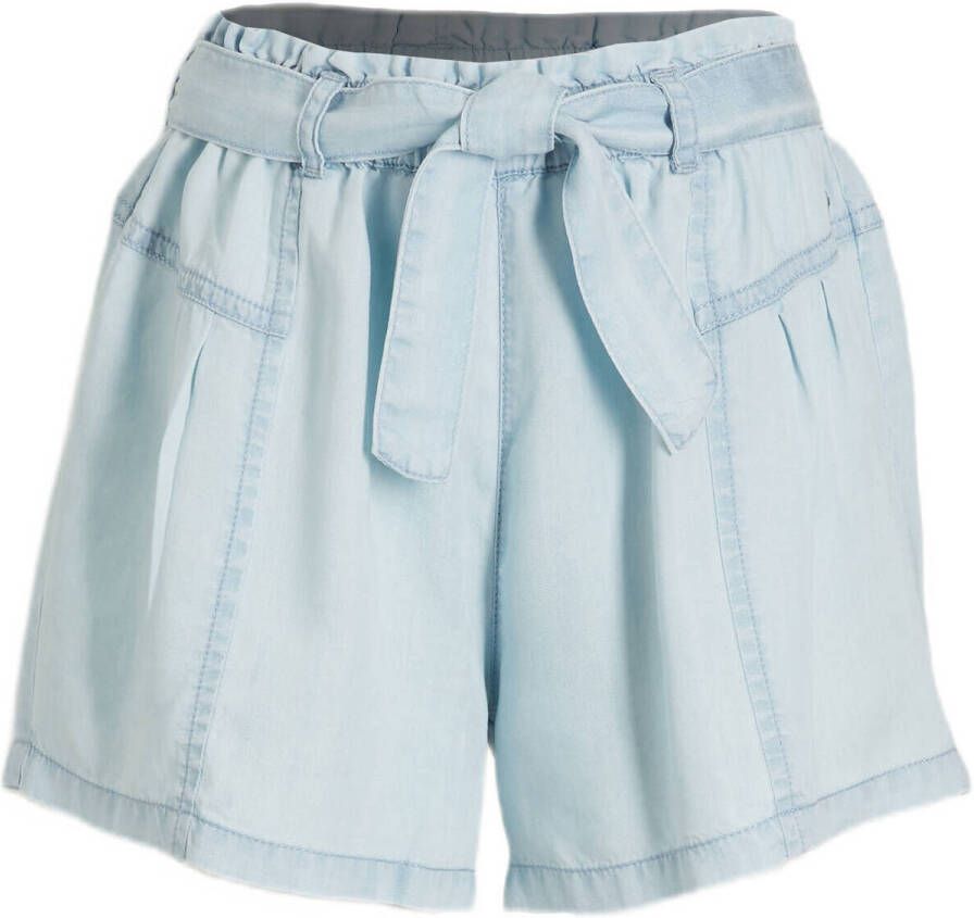29FT korte broek met ceintuur lichtblauw Meisjes Lyocell Effen 116