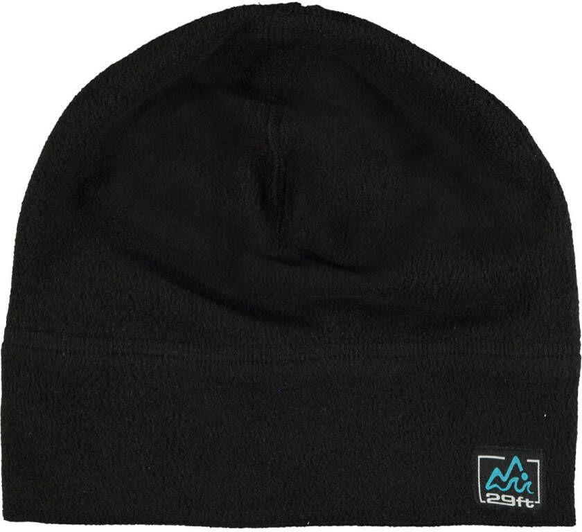 29FT fleece muts zwart Polyester Effen 8-14 jaar