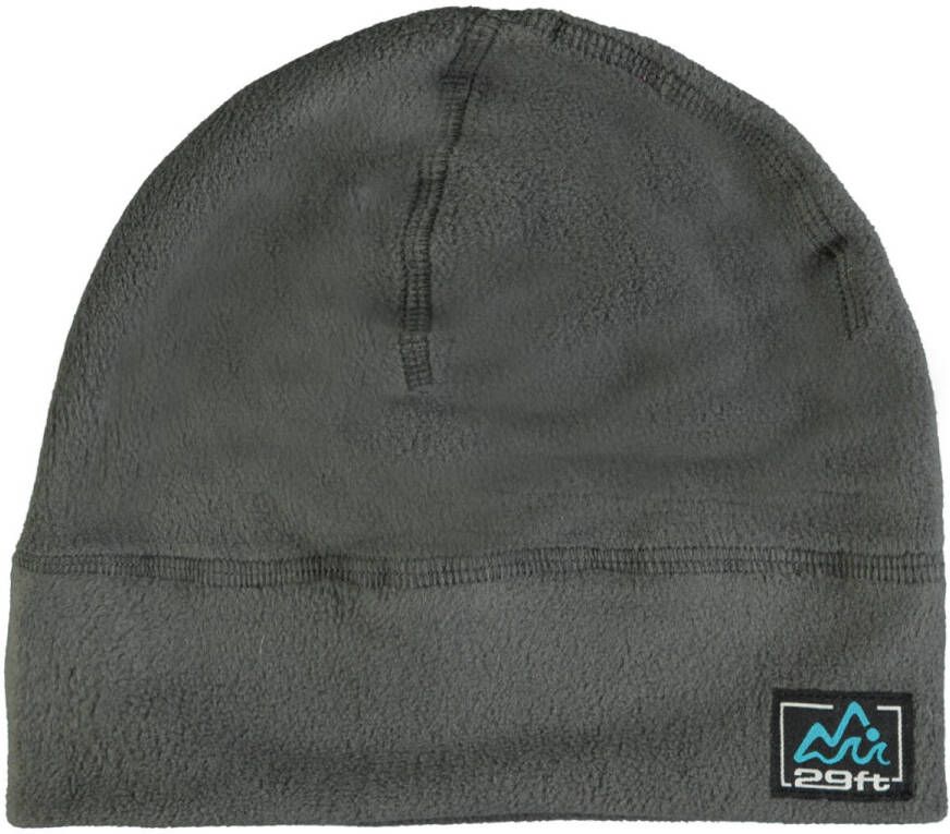 29FT fleece muts antraciet Grijs Polyester Effen 8-14 jaar