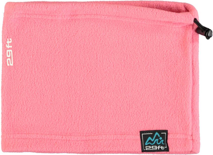 29FT fleece colsjaal roze Polyamide Effen