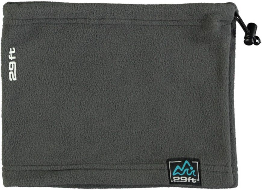 29FT fleece colsjaal antraciet Grijs Polyamide Effen