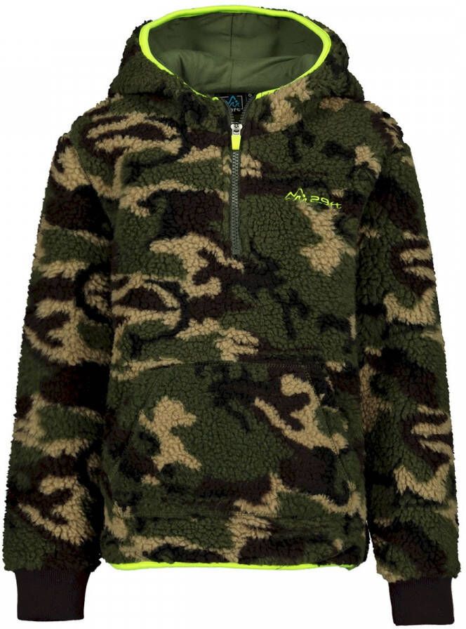 29FT teddy skisweater donkergroen Skivest Camouflage 116-122