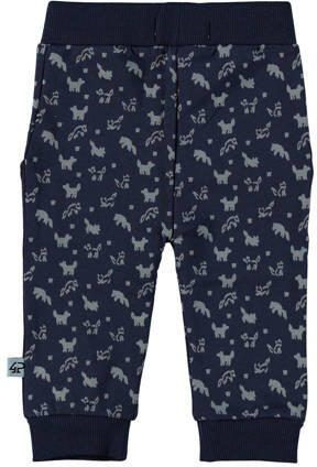 4PRESIDENT regular fit joggingbroek Nixon met all over print donkerblauw Jongens Stretchkatoen 62 - Foto 2