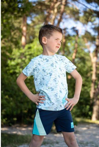 4PRESIDENT sweatshort blauw Korte broek Jongens Stretchkatoen Meerkleurig 152 - Foto 2
