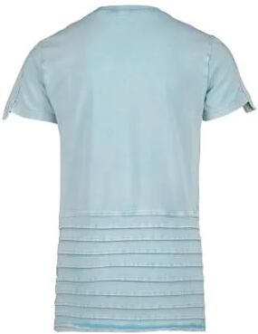 4PRESIDENT T-shirt blauw Jongens Stretchkatoen Ronde hals Effen 104