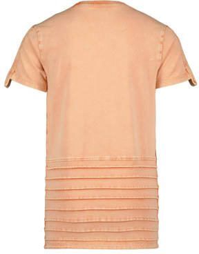 4PRESIDENT T-shirt oranje Jongens Stretchkatoen Ronde hals Effen 152