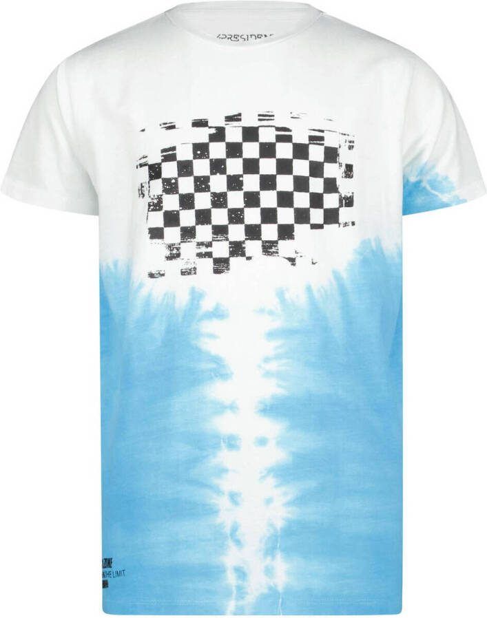 4PRESIDENT tie-dye T-shirt Makai multi Jongens Stretchkatoen Ronde hals 104