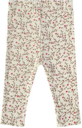A Tiny Story baby gebloemde regular fit broek ecru roze groen (set van ) Meisjes Katoen 56