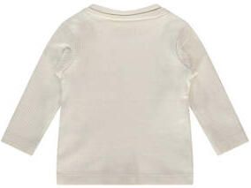 A Tiny Story baby longsleeve ecru Stretchkatoen Ronde hals 50