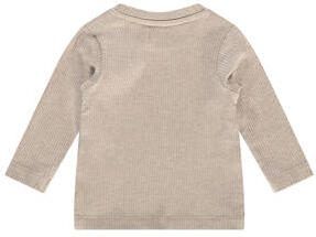A Tiny Story baby longsleeve ecru Stretchkatoen Ronde hals 50