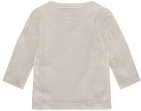 A Tiny Story baby longsleeve ecru Stretchkatoen Ronde hals 50