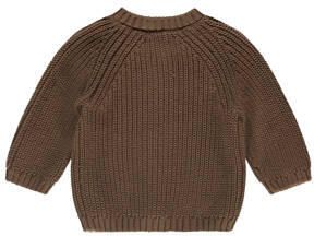 A Tiny Story baby vest bruin Katoen Ronde hals Effen 50