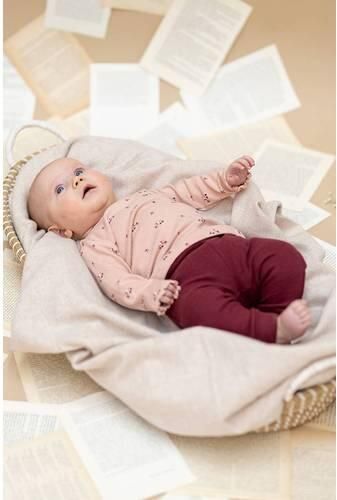 A Tiny Story babybroek donkerrood Katoen Effen