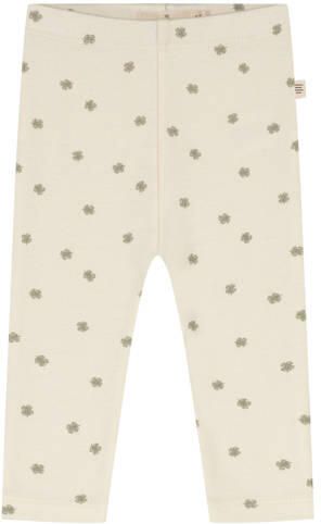 A Tiny Story casual broek ecru Katoen All over print