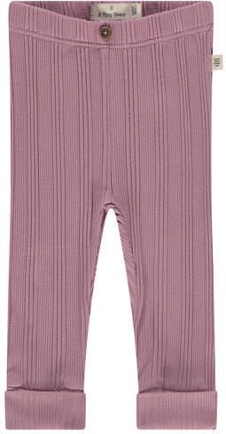 A Tiny Story casual broek paars Meisjes Katoen Effen