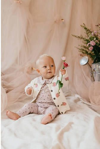 A Tiny Story gebloemde casual broek paars Meisjes Katoen Bloemen - Foto 2