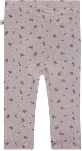 A Tiny Story gebloemde casual broek paars Meisjes Katoen Bloemen - Foto 3