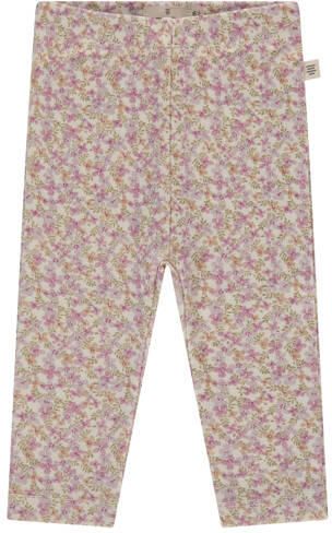 A Tiny Story gebloemde casual broek roze Meisjes Katoen Bloemen