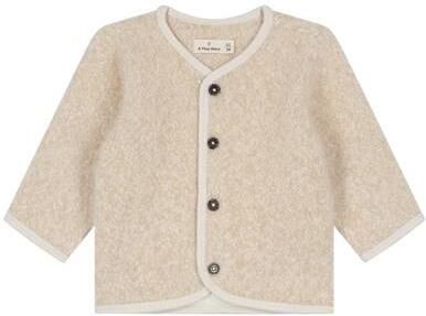 A Tiny Story gebreid vest beige Meisjes Polyester V-hals Effen