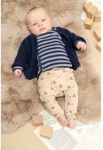 A Tiny Story gestreepte longsleeve donkerblauw Jongens Katoen Ronde hals - Foto 2