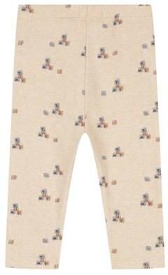 A Tiny Story katoenen babybroek met print beige All over print - Foto 3