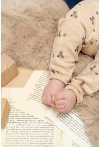 A Tiny Story katoenen babybroek met print beige All over print - Foto 2