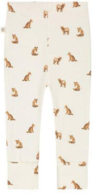 A Tiny Story katoenen babybroek met print ivoor Wit All over print - Foto 3