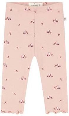 A Tiny Story katoenen babybroek met print lichtroze All over print