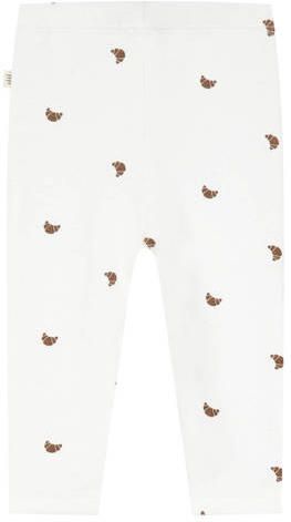 A Tiny Story katoenen babybroek met print wit All over print - Foto 2
