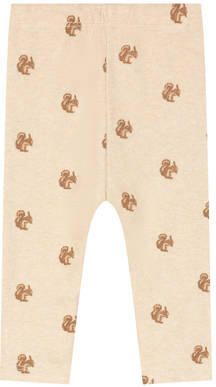 A Tiny Story katoenen regular fit babybroek met print beige All over print - Foto 3