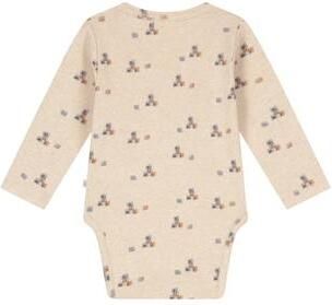 A Tiny Story katoenen romper met print beige All over print - Foto 2