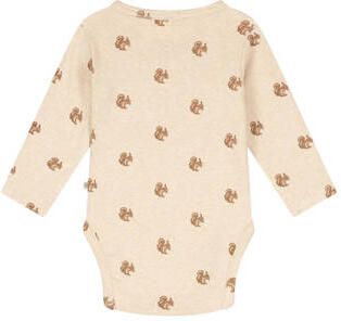 A Tiny Story katoenen romper met print beige All over print - Foto 2