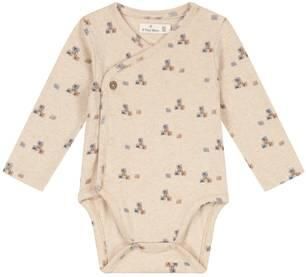 A Tiny Story katoenen romper met print beige All over print