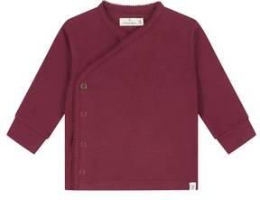 A Tiny Story longsleeve donkerrood Katoen Ronde hals