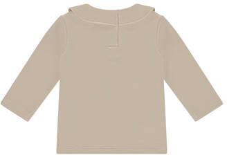 A Tiny Story longsleeve ecru Jongens Stretchkatoen Peter Pan-kraag Effen