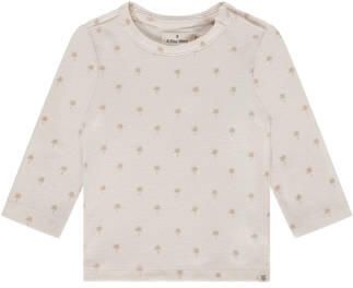 A Tiny Story longsleeve ecru Katoen Ronde hals All over print