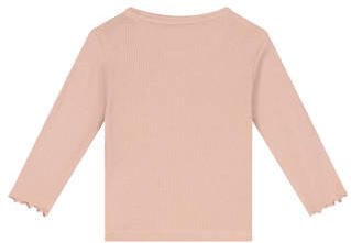 A Tiny Story longsleeve oudroze Meisjes Katoen Ronde hals Effen - Foto 3