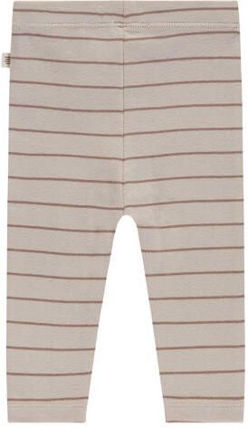 A Tiny Story regular babybroek ecru Jongens Stretchkatoen Effen