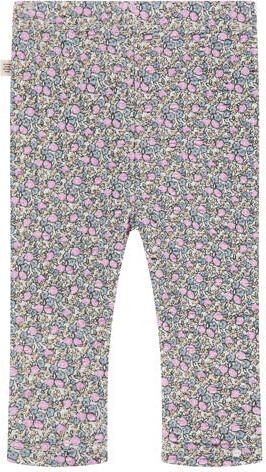 A Tiny Story slim regular waist legging lila Paars Meisjes Katoen All over print - Foto 2