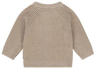 A Tiny Story vest beige grof gebreid Katoen Ronde hals - Foto 2